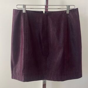 Free People leather like skirt